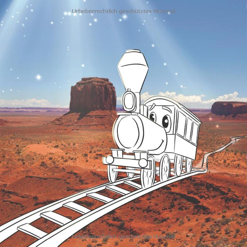 Die Rote Tschu Tschu von Arizona: Malbuch