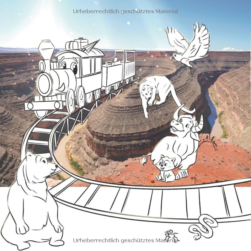 Die Rote Tschu Tschu von Arizona: Malbuch