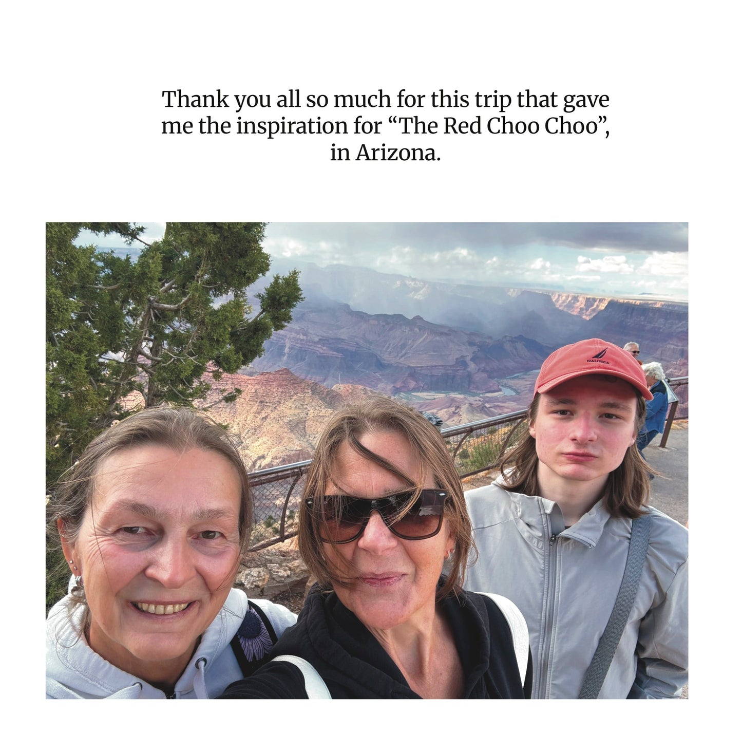 The Red Choo Choo of Arizona: A friendly red train traveling through the desert, until something happens...